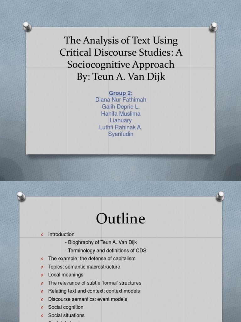 Sociocognitive Discourse Analysis | PDF