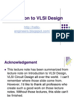 Lecture 1 Introduction To VLSI Design