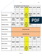 II Year Class Schedule - Term IV - Batch 2013-2015