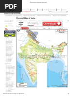 Physical Map of India, India Physical Map