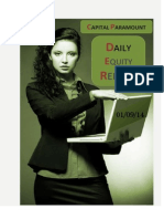 Daily Equity Report 1st Sep by CapitalParamount