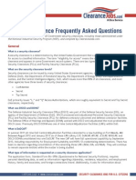 US Security Clearance FAQs