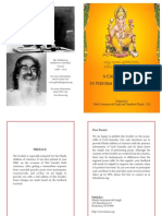 Ganesh Pooja Book-English