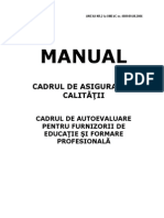 Manualul de Autoevaluare - Asigurarea Calitatii