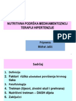 Nutritivna Podrška Medikamentoznoj Terapiji Hiperte Nzije