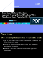 Essentials of Rational Clearcase Appendix A: Using Rational Clearcase Within Websphere Studio Application Developer