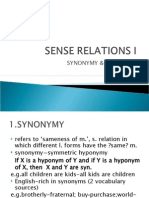 4. Sense Relations i