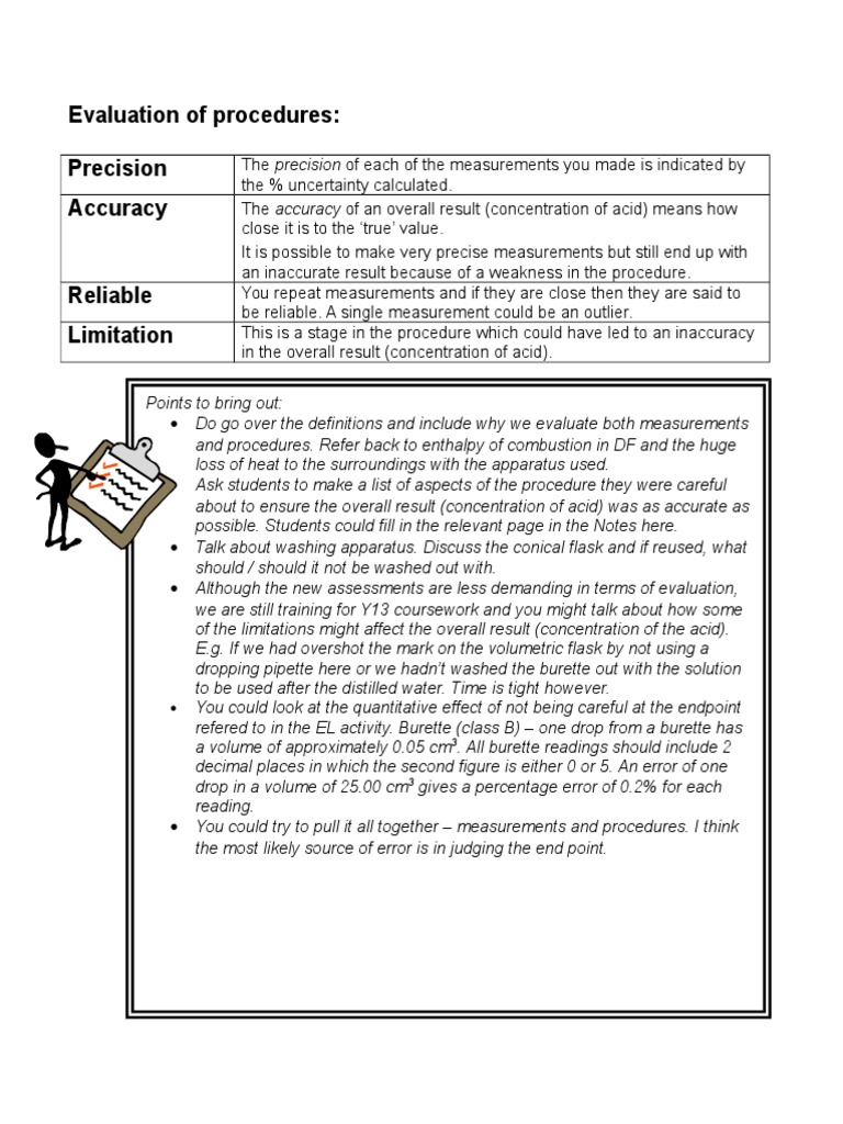 A Little Book of Tips For Titrations Teachers PDF Accuracy And
