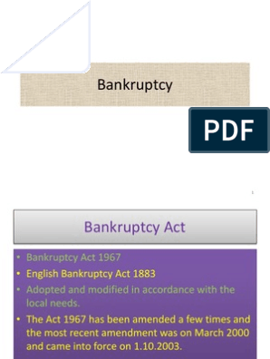 Bankruptcy Law Bankruptcy Business Law