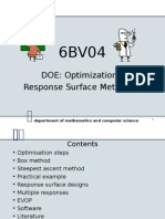 Optimization Response Surface Methods