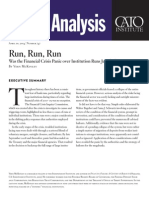 Run, Run, Run: Was Financial Crisis Panic Over Institution Runs Justified?