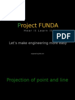 Projection of Point and Lines