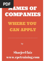 names of companies where you can apply-short