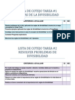 lista de cotejo tarea