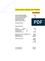 F100 Landing Gear Crosswind Calculations