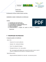 Seminário Pronatec Turma Aux Adm Queimadas