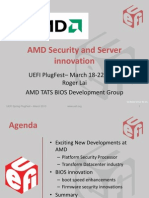 UEFI PlugFest AMD Security and Server Innovation AMD March 2013
