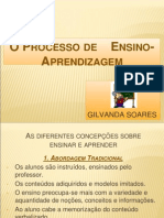 PROCESSO ENSINO APRENDIZAGEM