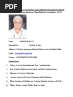 Application for NDMA Membership and Chairman, KVIC.