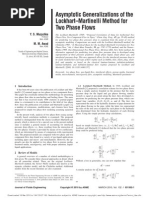 Asymptotic Generalizations of the Lockhart Martinelli Method for Two Phase Flows