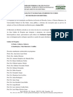 Edital 2014 Programa de Pos Graduacao Em Historia