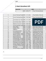 Daftar Jurnal Ilmiah Akreditasi Lipi