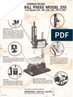 Dremel Drill Press Model 210 Instructions