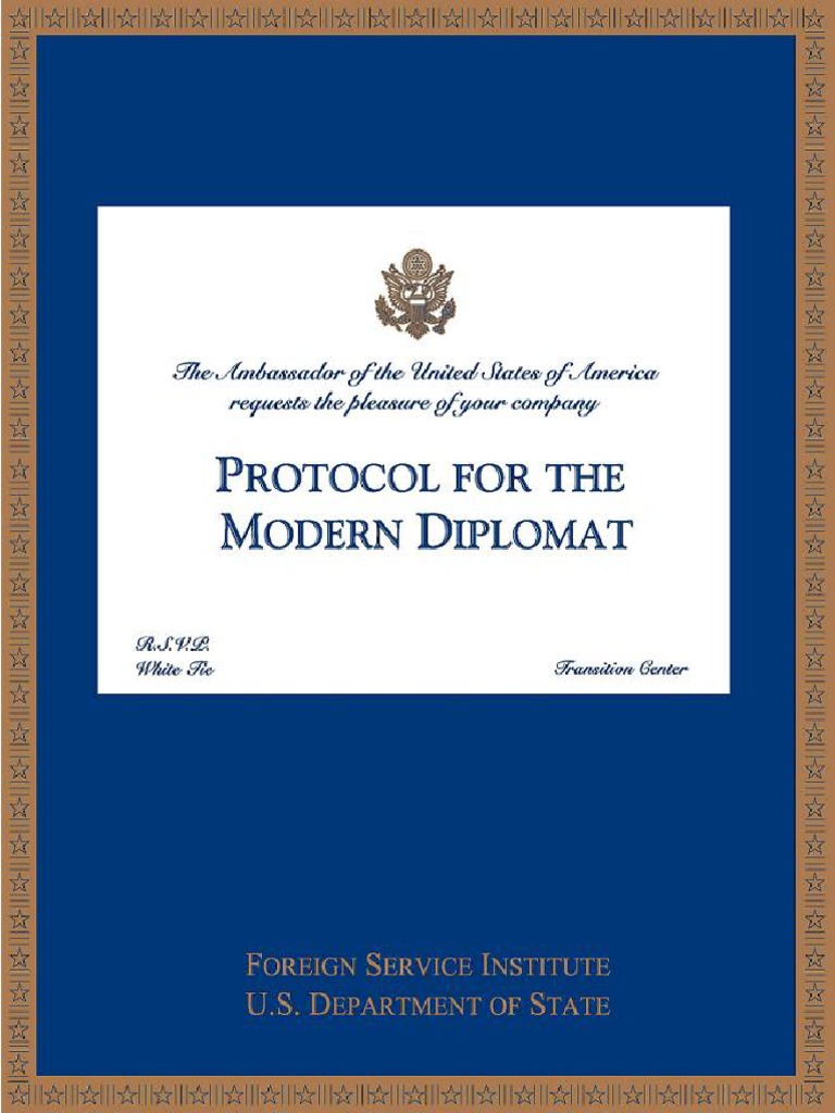 Diplomatic Protocol Guide for FSI | PDF