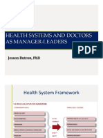 Health Systems and Doctors As Manager-Leaders
