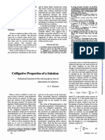 Colligative Properties of A Solution