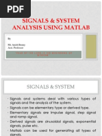 Signals & System Using Matlab - RIT Pampady