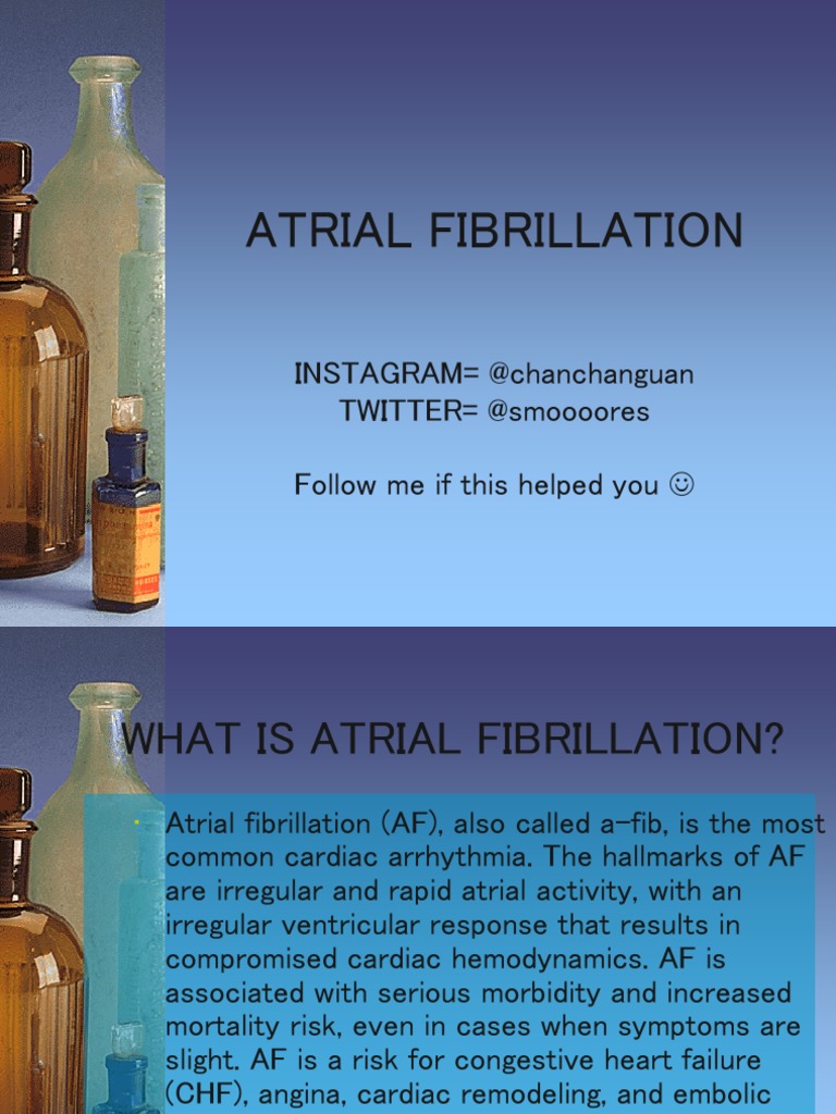 Atrial fibrillation case study pharmacy image