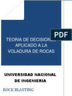 Teoría de Decisiones Aplicada A La Voladura de Rocas