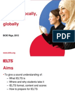 Delivered Locally, Recognised Globally: BCIE Riga, 2012