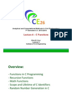 Lecture 4 - C Functions