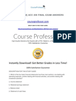 ACC 290 Final Exam Answers