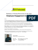 Group Discussion Summary on Employee Engagement Activities