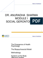 Dr. Anuradha Sharma Social Gerontology: Name of Institution