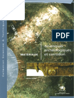 Analogues Archeologiques Et Corrosion