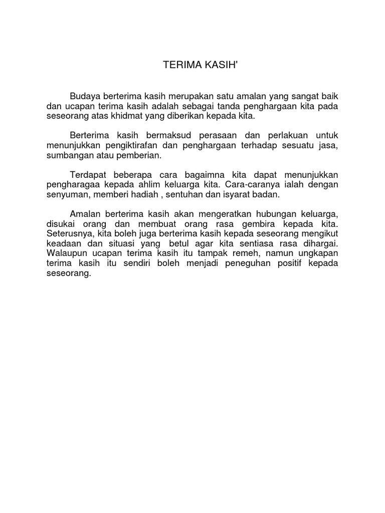 Teks Terima Kasih Pdf