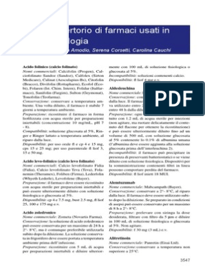 Repertorio Di Farmaci Usati in | PDF