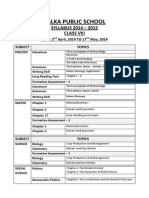 Kalka Public School: SYLLABUS 2014 - 2015 Class Viii