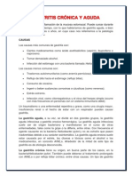 GASTRITIS: CAUSAS, SÍNTOMAS Y TRATAMIENTO DE LA AGUDA Y CRÓNICA