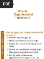 What Is Organizational Behavior?