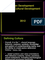 Human Development Issues in Cultural Development