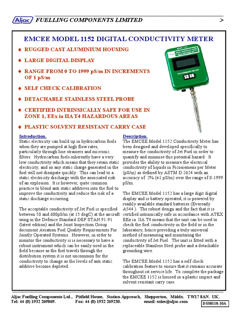 Conductivity Meter Electrical Resistivity And Conductivity Calibration