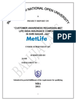 MBA Marketing Report 2011