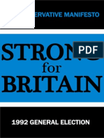 The Conservative Manifesto: Strong Britain