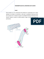 Ecuaciones Fundamentales de La Mecánica de Fluidos