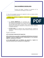 TRABAJO DE BIOLOGÍA SOBRE RESPIRACIÓN CELULAR Y PRODUCTOS DEL METABOLISMO